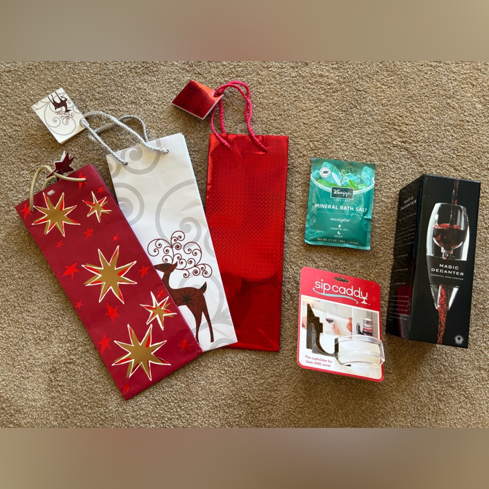 Wine Lovers Gift Set 6 Piece Wine Gift Holiday Gift Self Care Valentine’s Day